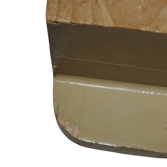 Vintage Traditional Geta Clogs Sandals Brown Wood Black Velvet Thongs Size 10.5 - Picture 10 of 10